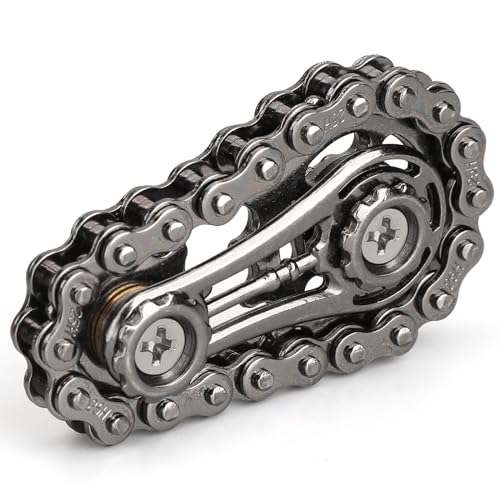 Cool Gears Fidget Chain, Montage-Fidget-Spinner-Ring-Spielzeug für Kinder Erwachsene, Zappel-Fahrrad-Ritzel-Würfel aus Metall, EDC-Neuheit zum Stressabbau, Goodie-Bag-Stuffer-Geschenk… von Mechaniker