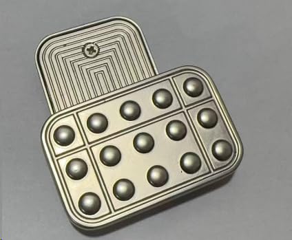 Metall-Fidget Slider für Erwachsene, tragbares EDC-Fidget Spinner-Spielzeug, Poker Push Slider für Schreibtisch und Büro von Mechaniker