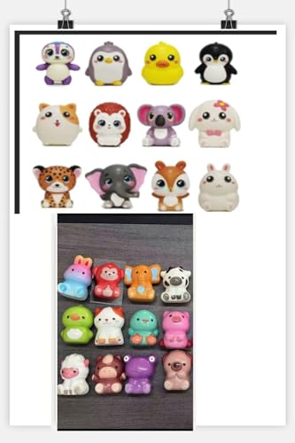 Schaumstoffspielzeug für Kinder und Erwachsene, 24 Stück Tierfiguren zum Drücken Schaumstoffspielzeug für Kinder und Erwachsene, 24 Stück Tierfiguren zum Drücken von Mechaniker
