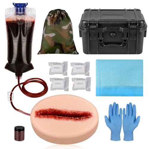 MedEduQuest Laceration Wound Packing Trainer Kit, Stop The Bleed Training Kit, Bleed Control Kit für Medizinische Kurse – Taktische Box MedEduQuest Laceration Wound Packing Trainer Kit, Stop The Bleed Training Kit, Bleed Control Kit für Medizinische Kurse – Taktische Box von MedEduQuest