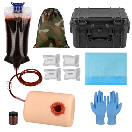 MedEduQuest Wundpackungs und Tourniquet Trainer Set, Blutungskontroll Tourniquet-Trainer, Stop the Bleed Trainingsset für Medizinische Kurse – Taktische Box MedEduQuest Wundpackungs und Tourniquet Trainer Set, Blutungskontroll Tourniquet-Trainer, Stop the Bleed Trainingsset für Medizinische Kurse – Taktische Box von MedEduQuest