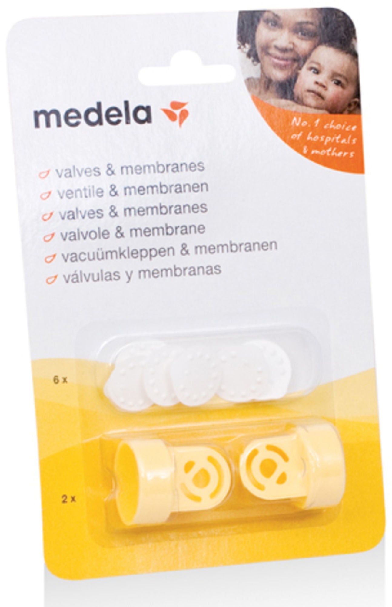 Medela 2 Ventile und 6 Membrane von Medela