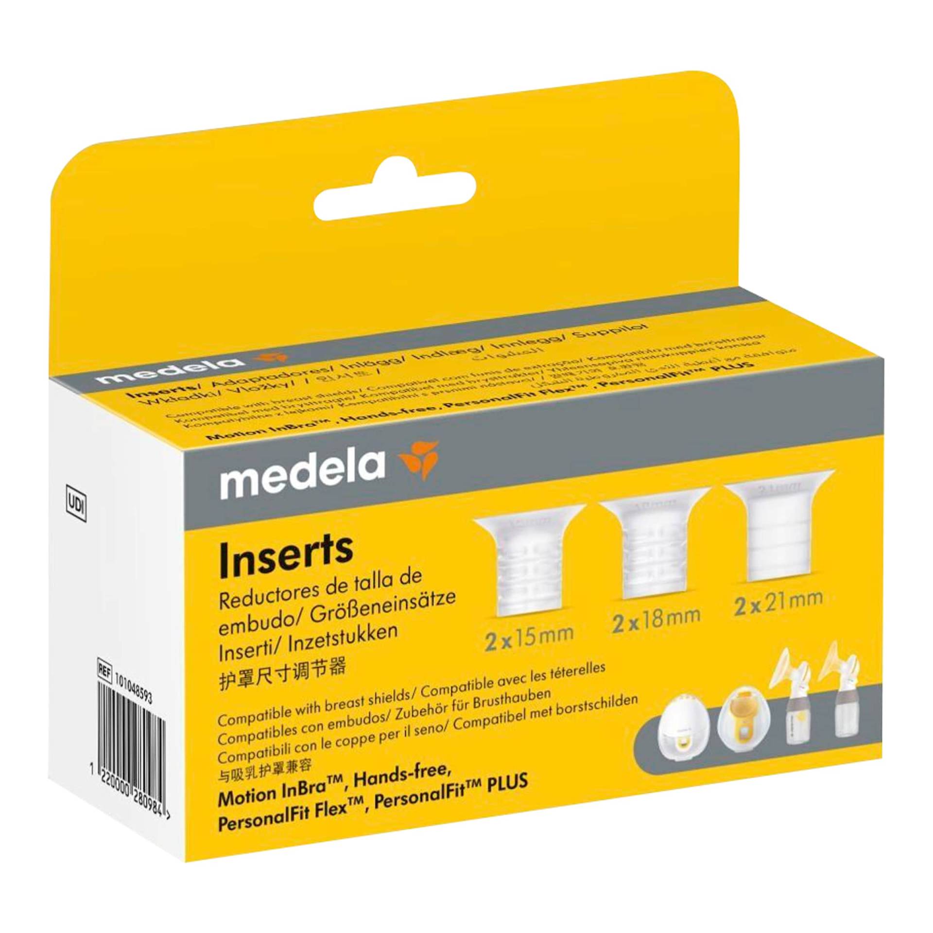 Medela Zubehör für Brusthauben: Größeneinsätze aus Silikon von Medela