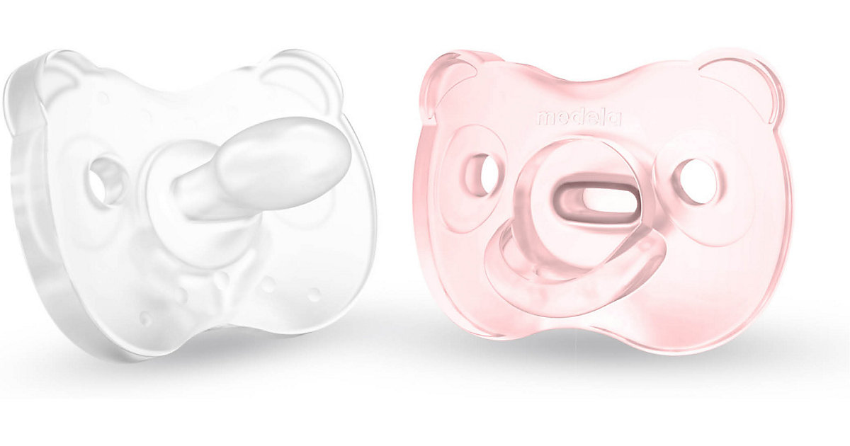 Schnuller Soft Silicone, Gr. 1, hellrosa & transparent, 2er Set rosa-kombi Schnuller Soft Silicone, Gr. 1, hellrosa & transparent, 2er Set rosa-kombi von Medela