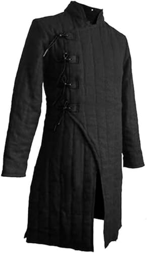 Medieval Armour Dick gepolsterter Gambeson-Mantel, Aketon, volle Ärmel, Gambeson-Rüstung, Kostüm, Jacke, Rüstung, Kostüme, Kleid, Schwarz, XL Medieval Armour Dick gepolsterter Gambeson-Mantel, Aketon, volle Ärmel, Gambeson-Rüstung, Kostüm, Jacke, Rüstung, Kostüme, Kleid, Schwarz, XL von Medieval Armour