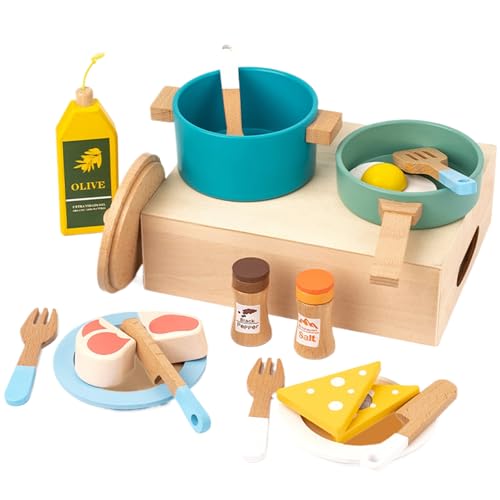 20 PCs spielen Lebensmittel Sets für Kinder Küche Holz Kinder Kitchen -Spielset Accessoires glatt tun, um Töpfe und Pfannen Food Cooking Toy Set Tools Geschenke für Kleinkinder im Alter von 3+, Holz 20 PCs spielen Lebensmittel Sets für Kinder Küche Holz Kinder Kitchen -Spielset Accessoires glatt tun, um Töpfe und Pfannen Food Cooking Toy Set Tools Geschenke für Kleinkinder im Alter von 3+, Holz von Mednkoku