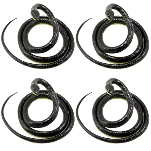 4pcs Gummischlangen realistische 4.26 Fuß Schlange Plastik Plastik Schlangenspielzeug Flexible Spielzeug für Garten Requisiten, um Vögel unheimliche Halloween -Requisiten für Halloween -Dekorationen 4pcs Gummischlangen realistische 4.26 Fuß Schlange Plastik Plastik Schlangenspielzeug Flexible Spielzeug für Garten Requisiten, um Vögel unheimliche Halloween -Requisiten für Halloween -Dekorationen von Mednkoku