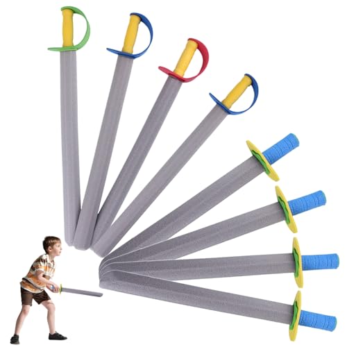 8pcs Foam Sword & Messer, 20,9 x 1,8 Zoll Eva Foam Toy Sword & Messer Softwaffen, tat vor, Schaumschwerte für Kinder für Geburtstagsfeieraktivitäten und Kindergarten, Spielzeugschwert 8pcs Foam Sword & Messer, 20,9 x 1,8 Zoll Eva Foam Toy Sword & Messer Softwaffen, tat vor, Schaumschwerte für Kinder für Geburtstagsfeieraktivitäten und Kindergarten, Spielzeugschwert von Mednkoku
