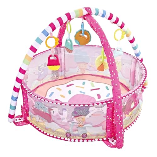 Baby-Spielmatte, Babyspiele Matte weich Bequeme multifunktionale süße kriechende Bauchzeit mit abnehmbarem Hängsspielzeugaktivitätszentrum für Zuhause Baby-Spielmatte, Babyspiele Matte weich Bequeme multifunktionale süße kriechende Bauchzeit mit abnehmbarem Hängsspielzeugaktivitätszentrum für Zuhause von Mednkoku