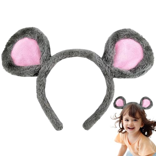 Maus Ohren Stirnband 11x8 Zoll Stoff Maus Stirnband niedliche und entzückende Mausohren Dekorative graue Farbe Rattenohren Stirnband für Cosplay, Themenpark, Geschenke für Jungen und Mädchen, Maussti Maus Ohren Stirnband 11x8 Zoll Stoff Maus Stirnband niedliche und entzückende Mausohren Dekorative graue Farbe Rattenohren Stirnband für Cosplay, Themenpark, Geschenke für Jungen und Mädchen, Maussti von Mednkoku