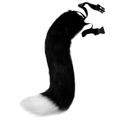 Mednkoku Fox Tail künstlich 20inch pelziger Schwanz realistischer Kunstpelzschwanz mit verstellbarem Taillengürtel eingebaut Mednkoku Fox Tail künstlich 20inch pelziger Schwanz realistischer Kunstpelzschwanz mit verstellbarem Taillengürtel eingebaut von Mednkoku