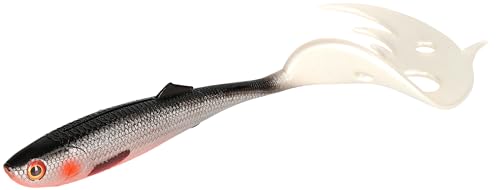 Gummifisch Gummi Köder Mikado Sicario Pike Tail (10,5cm/Roach) von Meduza