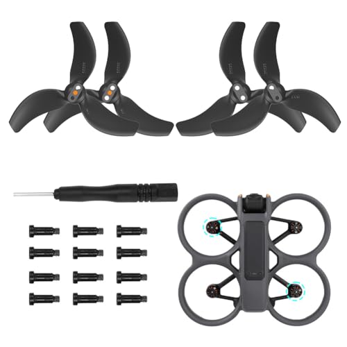 Propeller für Avata 2 Propeller,Drohne Avatar Propeller mit 12 Schrauben & Schraubendreher,Zubehör für Drohnenersatz,3032S DJI Avatar 2 Propeller Blätter Geräuscharm,Zubehör für Drohnenersatz 8Pcs Propeller für Avata 2 Propeller,Drohne Avatar Propeller mit 12 Schrauben & Schraubendreher,Zubehör für Drohnenersatz,3032S DJI Avatar 2 Propeller Blätter Geräuscharm,Zubehör für Drohnenersatz 8Pcs von Meenewching
