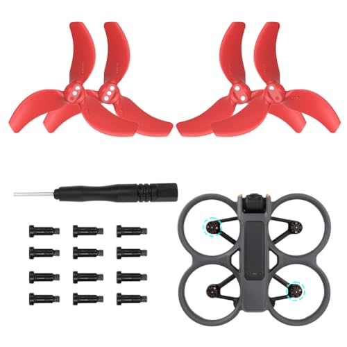 Propeller für Avata 2 Propeller,Drohne Avatar Propeller mit 12 Schrauben & Schraubendreher,Zubehör für Drohnenersatz,3032S DJI Avatar 2 Propeller Blätter Geräuscharm,Zubehör für Drohnenersatz 8Pcs Propeller für Avata 2 Propeller,Drohne Avatar Propeller mit 12 Schrauben & Schraubendreher,Zubehör für Drohnenersatz,3032S DJI Avatar 2 Propeller Blätter Geräuscharm,Zubehör für Drohnenersatz 8Pcs von Meenewching