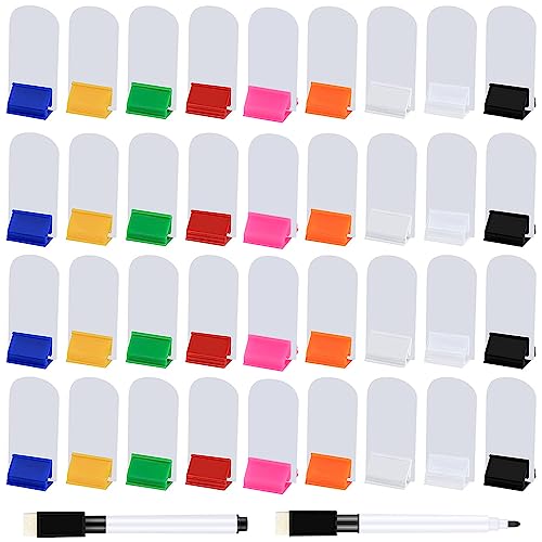 Meetory 65 DIY Leere Spielkarten 45 Kartenständer Kunststoff Kartenhalter mit 2 Schwarzen Markers Stiften für Büro, Schule, Party Supplies, Kinderspiele von Meetory