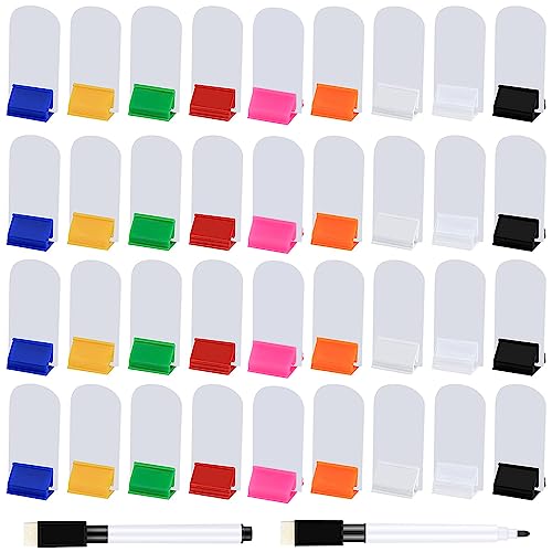 Meetory 65 DIY Leere Spielkarten 45 Kartenständer Kunststoff Kartenhalter mit 2 Schwarzen Markers Stiften für Büro, Schule, Party Supplies, Kinderspiele von Meetory