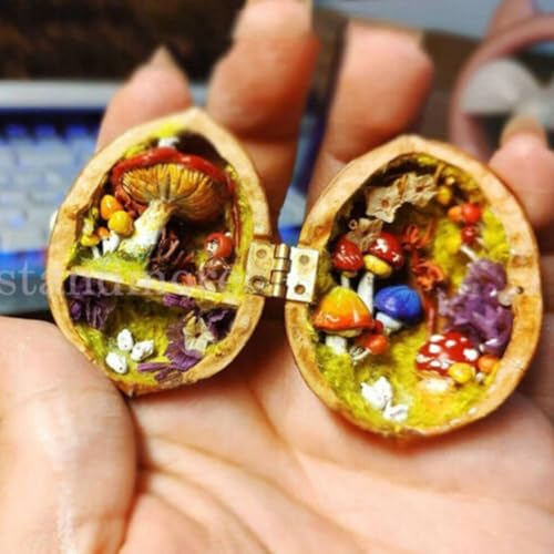 20 Stück Mini Metallscharniere mit Schrauben für Puppenhaus Möbel Montage und DIY Handwerk (Gold) von MeevrgR