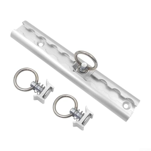 L-förmige Aluminiumschiene, 500 mm, mit Schienenabdeckungen und Fixatoren für Anhänger und LKW, Edelstahlschrauben verbessern Stärke und Sicherheit für den Frachttransport von MeevrgR