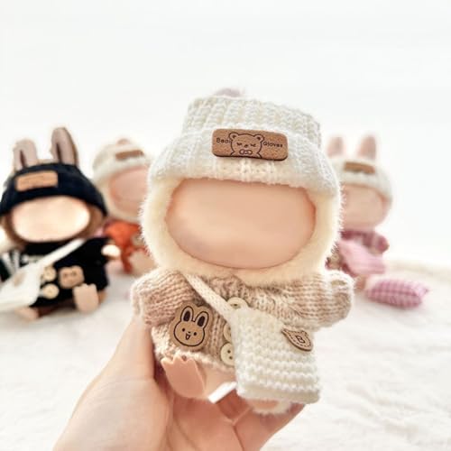Modisches Verkleidungsset für 17 cm große Puppen, einfaches Wechseln der Outfits für Spaß und Stil (weiß) von MeevrgR