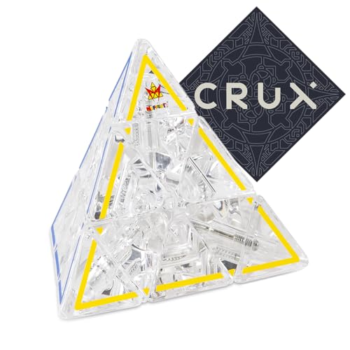 Meffert's Crystal Pyraminx Puzzle - Sehr schwieriger einzigartiger Würfelstil - Inklusive Crux Aufkleber von Meffert's and Crux