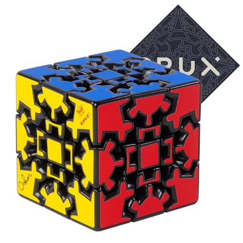 Meffert's Gear Cube Puzzle - Sehr schwieriger einzigartiger Würfelstil - Inklusive Crux Aufkleber von Meffert's and Crux