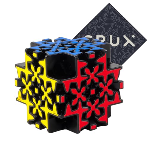 Meffert's Maltese Gear Cube Puzzle - Sehr schwieriger einzigartiger Würfelstil - Inklusive Crux Aufkleber von Guoml