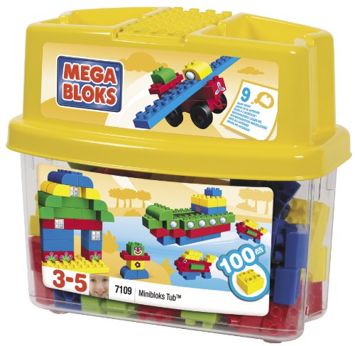 Mega Bloks 7109 - Große Mini Bausteinbox, 100 Teile von Mega Brands