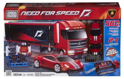 Mega Bloks 95760 - Need For Speed - Build & Customize Rig (1:38 Lamborghini Gallardo) von Mega Bloks