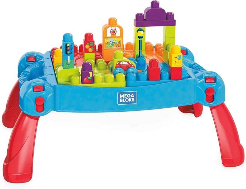 Mega Bloks Build 'n' Learn Spieltisch mit Bausteinen von Mega Bloks