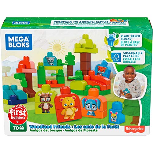 Mega Bloks GMB63 - Waldfreunde Bausteine aus pflanzlichen Rohstoffen (70 Stück) von Mega