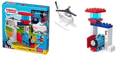 Mega Bloks Toy Thomas und Seine Freunde Spielset Lokomotive und Harold der Helikopter Sodor von Mega Bloks