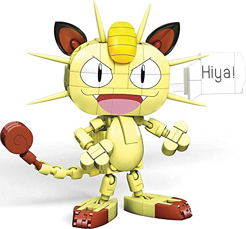 MEGA Construx GKY98 - Pokémon Medium Mauzi,Mehrfarbig von Mega Brands
