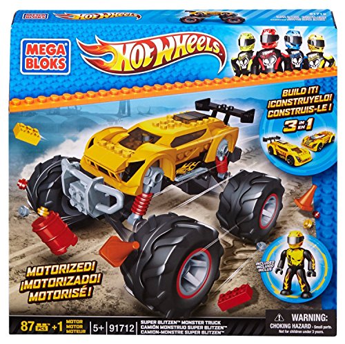Mega Bloks 91712 - Hot Wheels - Super Blitzen Stunt Truck von Mega Brands