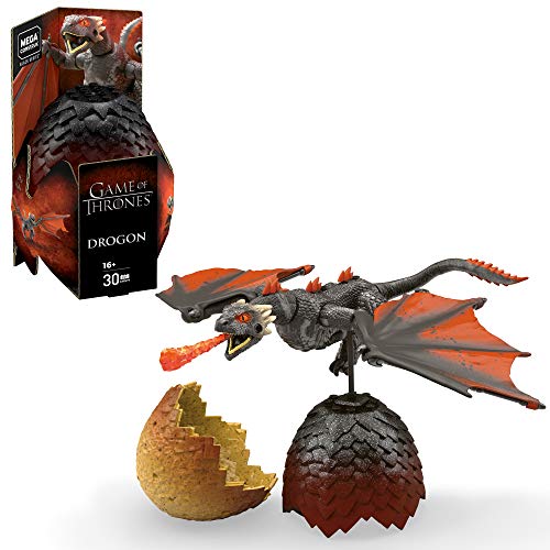 Mega Construx GMN99 - Probuilder Game of Thrones Drachenei Drogon inkl. Drache zum Zusammenbauen, wiederverschließbares Ei, originalgetreues Bauerlebnis, Bauset für Kinder und Sammler ab 16 Jahren Mega Construx GMN99 - Probuilder Game of Thrones Drachenei Drogon inkl. Drache zum Zusammenbauen, wiederverschließbares Ei, originalgetreues Bauerlebnis, Bauset für Kinder und Sammler ab 16 Jahren von Mega Brands