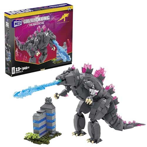 Mega Godzilla x Kong - Das neue Imperium Bauset - Godzilla Actionfigur mit 543 Teilen und Zubehör, Spielzeug zum Bauen & Ausstellen für Erwachsene Sammler Mega Godzilla x Kong - Das neue Imperium Bauset - Godzilla Actionfigur mit 543 Teilen und Zubehör, Spielzeug zum Bauen & Ausstellen für Erwachsene Sammler von Mega Brands