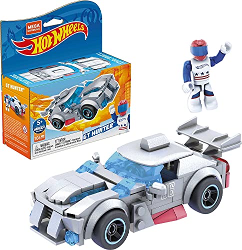 MEGA GVM32 - MEGA Construx + Hot Wheels GT Hunter Fahrzeug zum zusammenbauen, Spielzeug Bauset, für Kinder ab 5 Jahren von MEGA