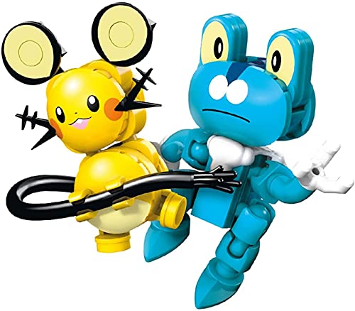 Mega Construx GFV78 Pokémon Froxy vs. Dedenne, 124 Teile von Mega