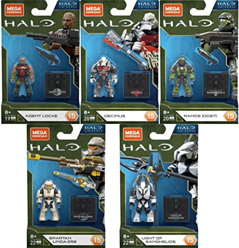 Mega Construx Halo Heroes Serie 15 Komplettset mit 5 baubaren Actionfiguren Mega Construx Halo Heroes Serie 15 Komplettset mit 5 baubaren Actionfiguren von Mega Construx