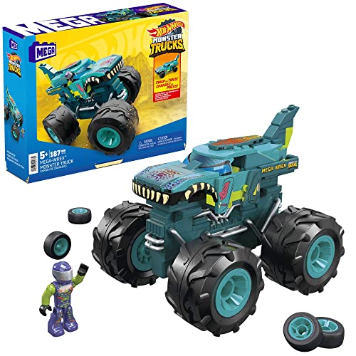 Mega HDJ95 Wrex Monster TruckBausatz, Bauspielzeug für Kinder ab 5 Jahren von Mega