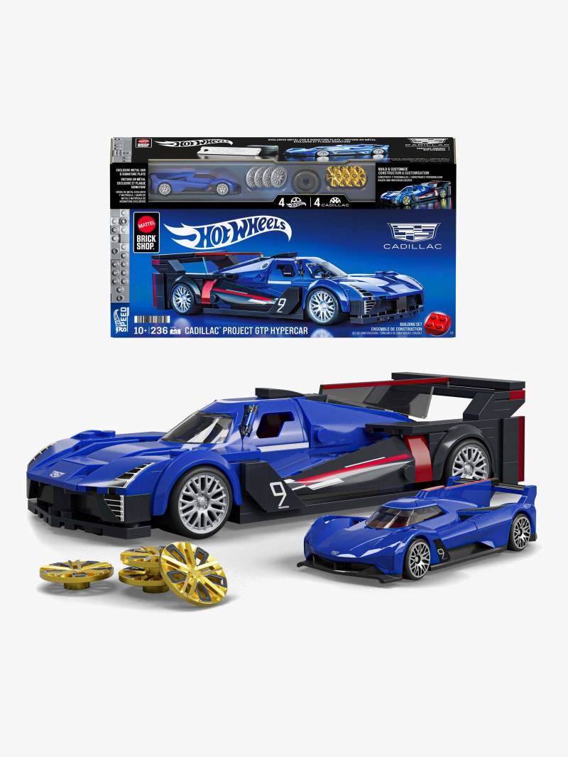 Mattel Brick Shop Hot Wheels Bau-Set Cadillac Project GTP Hypercar 236 Teile von Mega