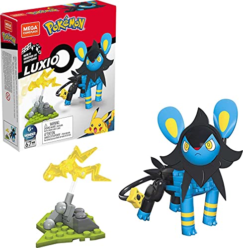 Mega Construx GMD36 - Pokémon Luxio, Bauset mit 70 Bausteinen, ab 6 Jahren von Mega Brands