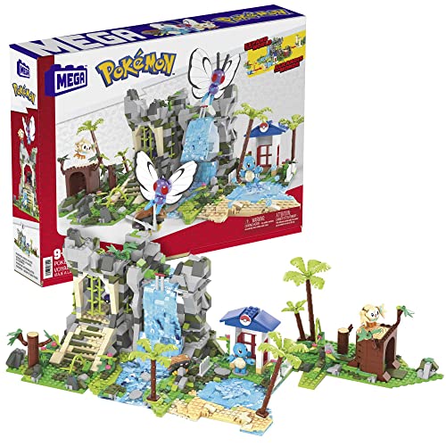 Mega Construx HHN61 - Pokémon Ultimate Jungle Expedition, Dschungel Bauset mit 1347 Teilen, Konstruktions-Spielzeug für Erwachsene und Kinder ab 9 Jahren von MEGA