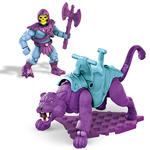 MEGA Construx GVY17 - Masters of the Universe Skeletor und Panthor Bauset, Bauspielzeug für Kinder ab 8 Jahren von Mega Construx