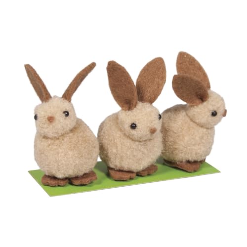 MegaCrea Set mit 3 Kuschelhasen 5 cm – Rayher von MegaCrea