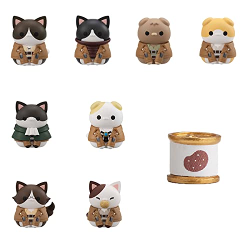 Attack on Titan Mega Cat Project Trading Figuren Gathering Scout Regiment Danyan! Special Set 3 cm von MegaHouse