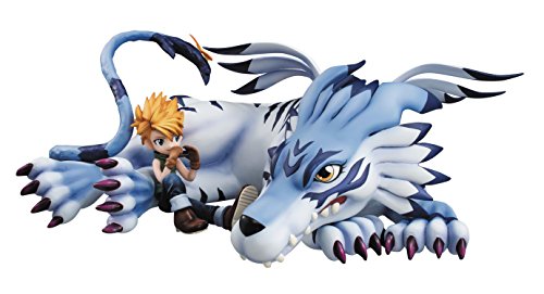 Digimon Adventure G.E.M. Serie PVC Statue Garurumon & Matt 25 cm von MegaHouse