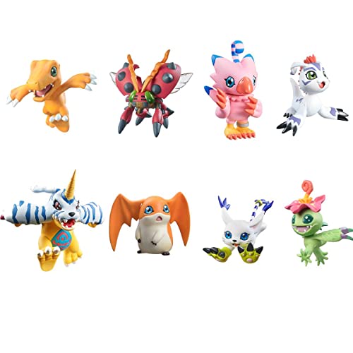 MEGAHOUSE Unisex Kinder Set (with Gift) Pack 8 Figuren Digimon Adventure digicolle Serie Mix Special Edition Geschenkset, Bunt von MegaHouse