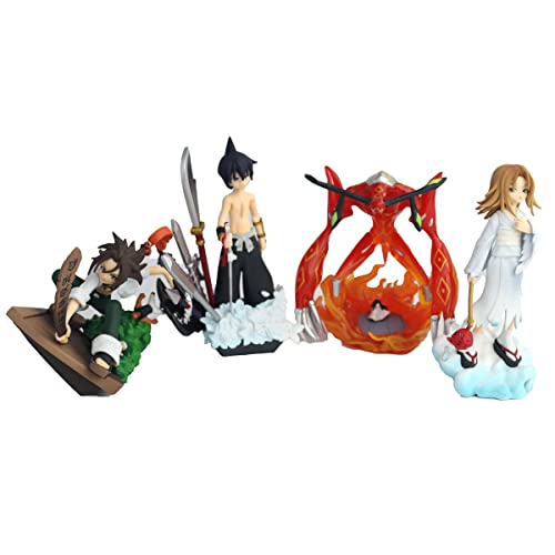 Megahouse Shaman King Petitrama Series Trading Figuren Over Soul 8 cm (4) von MegaHouse