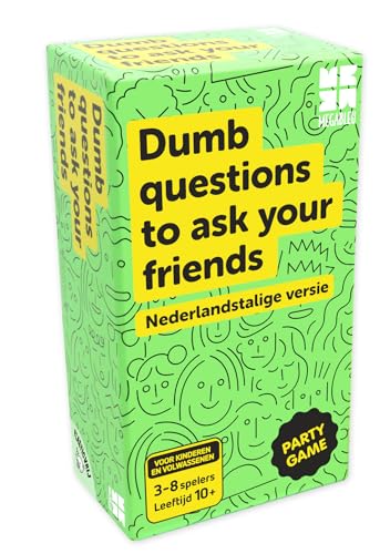 Megableu Dumb Questions to Ask Your Friends - Niederländische Version - Partyspiel für die ganze Familie - Dumme Fragen existieren Megableu Dumb Questions to Ask Your Friends - Niederländische Version - Partyspiel für die ganze Familie - Dumme Fragen existieren von Megableu