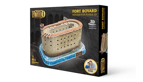 Megableu - 3D-Puzzle Fort Boyard – Puzzle Monument ab 7 Jahren – Modell ohne Werkzeug oder Kleber – Nachbildung des berühmten Fort Boyard Französisch – Manuelle Aktivität in der Familie – 125 Teile von Megableu